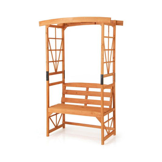 39"X15.5" Heavy Duty Garden Arbor Bench for Porch, Backyard, Outdoor Patio Bench Seat, Outdoor Arbor Benches with Seat, Porch Benches Climbing Plant Support Bench Garden Furniture, Easy to Assemble