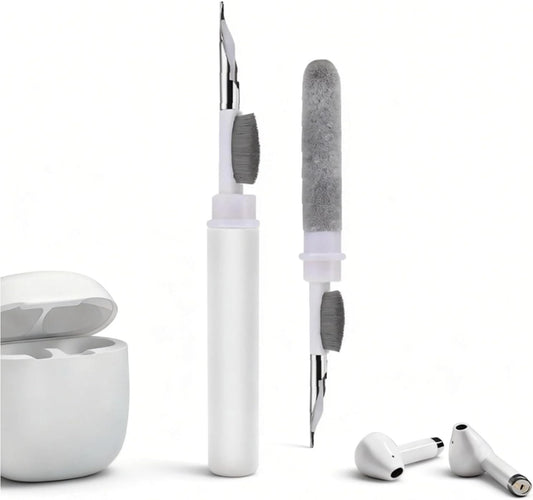 3 1 1 2 3, Headsets in Cleaner Kit for AirPods Pro Multi-Function Cleaning Pen with Soft Brush & Flocking Sponge