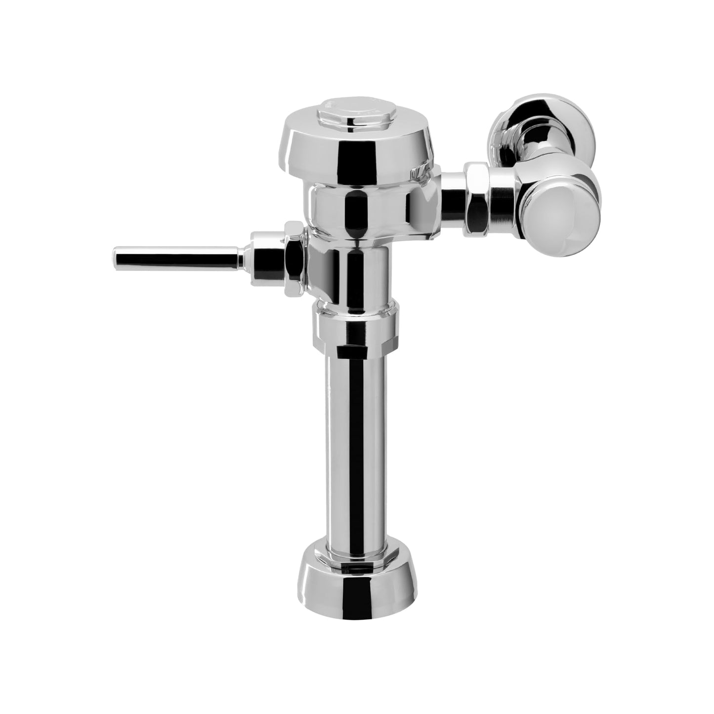 Sloan Royal 110 Exposed Manual Water Closet Flushometer, 3.5 GPF Manual Flush Valve - Single Flush Non-Hold-Open Handle, Fixture Connection Top Spud, Polished Chrome Finish, 3010100