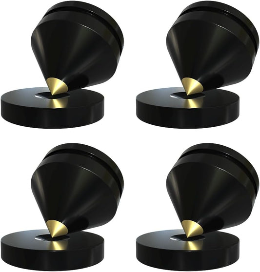 4Pcs 3m Speaker Isolation Spikes Floor Protectors Shockproof Speaker Isolation Spikes with Base Pad
