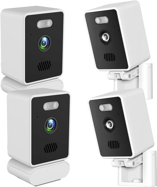 EVERSECU 2K 2-Way 2.4ghz RTSP&ONVIF(4pack) Mini Indoor Corded Security Camera for Home, Night Vision, Pet Camera