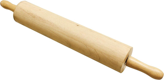 TrueCraftware 18" Wooden Rolling Pin - 3-1/4" Diameter for Fondant, Pie Crust & Cookie Dough