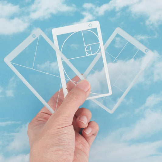 3pcs 3 Golden Ratio View Finder Styles Photo Composition Tool Fibonacci Viewer Photography Artist Viewfinder Rule