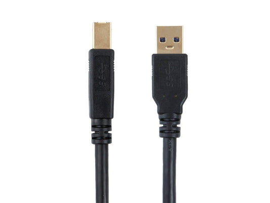 3.0 6 Monoprice USB Type-A to Type-B Cable - Male to Male, Feet, Black - Select Series