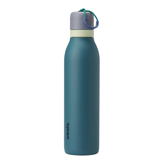 Owala FreeSip Twist Insulated Stainless Steel Water Bottle with Straw for Sports and Travel, BPA-Free, 24-oz, Denim