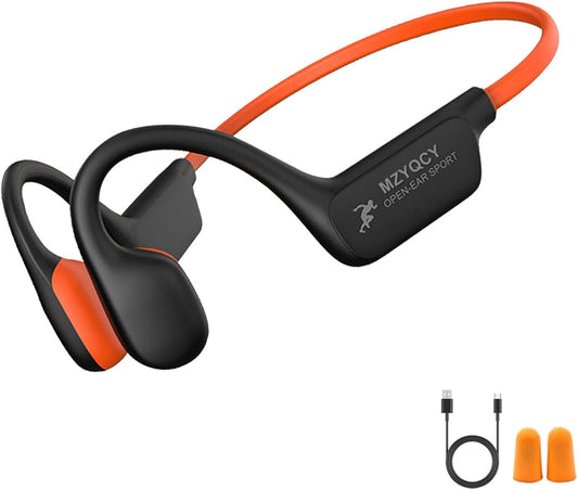 5.4 MicIPX6 Headset15H Bone Conduction Headphones,Open Ear Wireless Bluetooth Headphones with Waterproof Sport