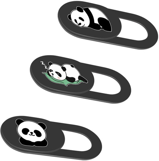 3PCS 0.02 Inch Phone Camera Cover, Laptop Webcam Cover Slide Cover, Webcam Privacy Cover, Keep Your Privacy Safe (Panda