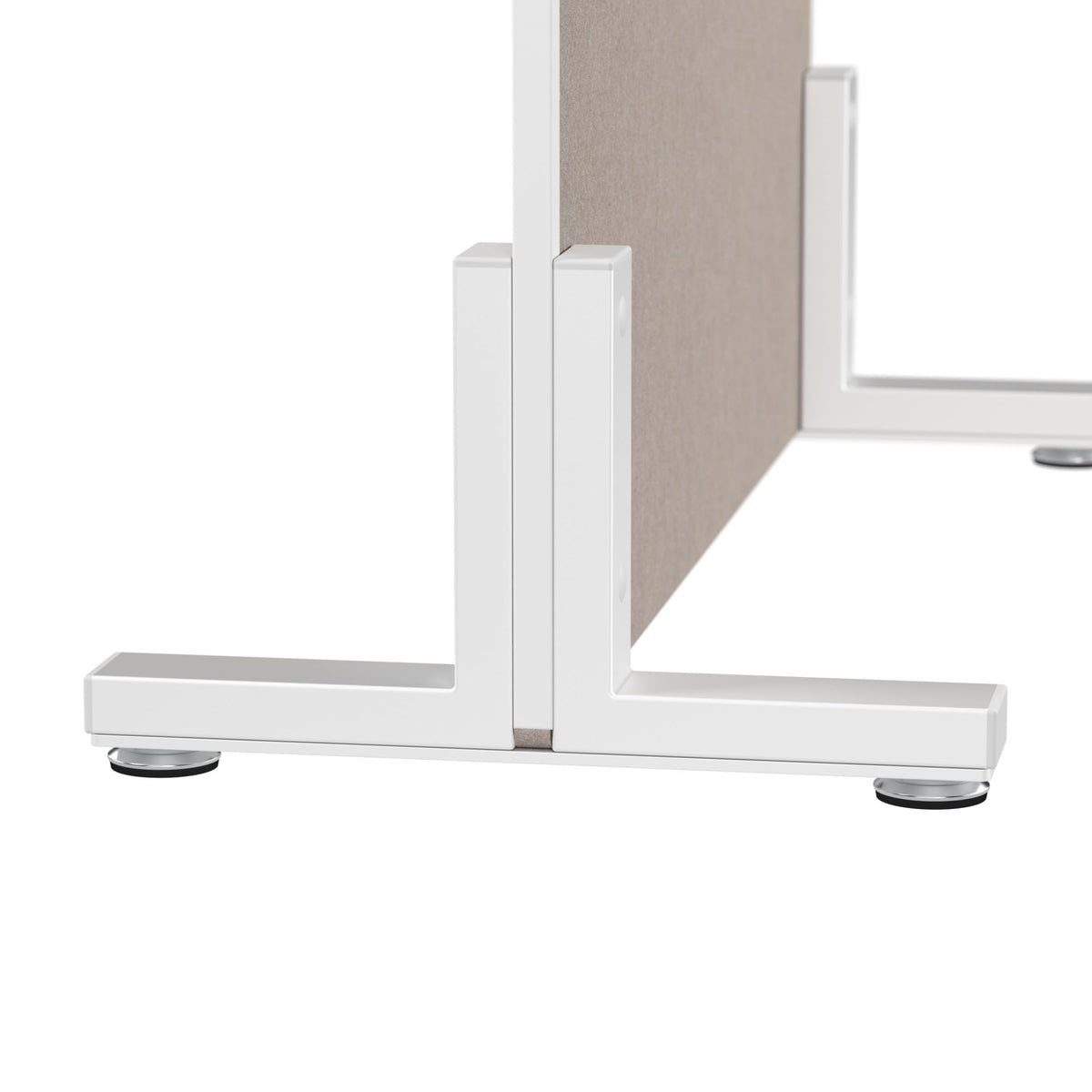 Bush Business Furniture 24W x 55H Freestanding Privacy Screen in Warm Beige, Standing Office Partition with Acoustic Sound Dampening Panel