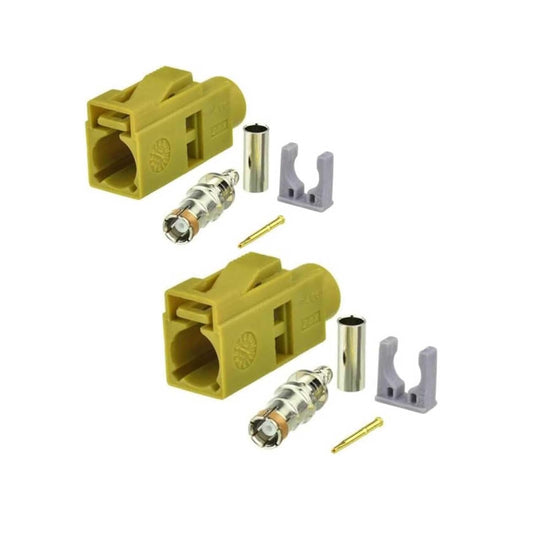 2 RG316 RG174 Pcs Fakra Video Connector K Female Cable Connector for Navigation Ships or Car XM Radio GPS Telematics