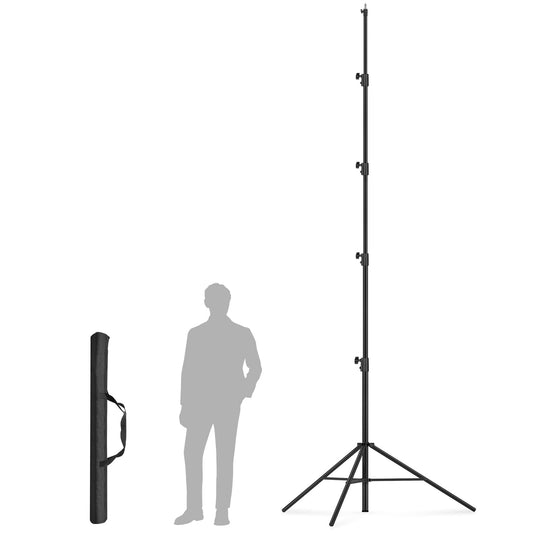 20 FT Extreme Tall Tripod Video Camera Sports Tripods Stand Telescoping Light Stand with 3 Sandbags, Carry Bag & 1/4" 3/8" Screw Adapter, Sky High Tripod for Studio, Indoor, Outdoor Photography