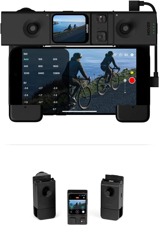 HOVERAir Beacon & Joystick Set – Lightweight Motion Controller with Real-Time Display and Safe Flight Features for Cycling, Travel, and Outdoor Filming
