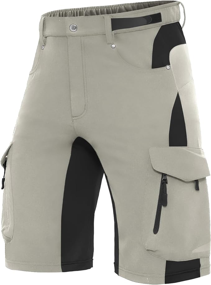 XKTTAC Men's Outdoor Quick Dry Lightweight Stretchy Shorts for Hiking, Tactical, Camping, Travel with 6 Pockets
