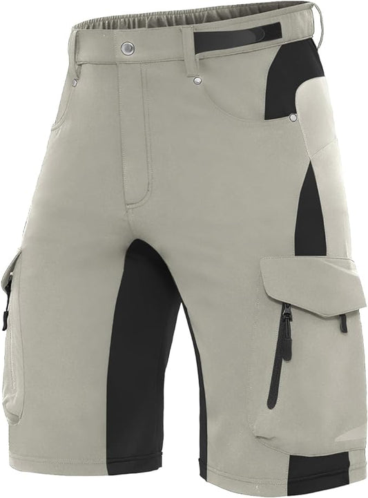 XKTTAC Men's Outdoor Quick Dry Lightweight Stretchy Shorts for Hiking, Tactical, Camping, Travel with 6 Pockets