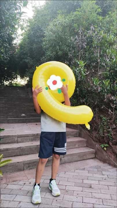 Yellow Number 1 Balloon - 40 Inch Shiny Birthday Decoration for Baby Boy/Girl First Birthday