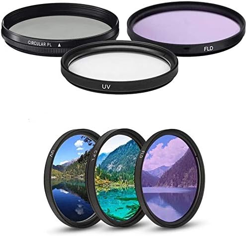 Cardinal Camera 49mm 3 50mm f/1.8 Piece Camera Lens Filter Kit with UV, CPL & FLD Filters for Canon EF STM