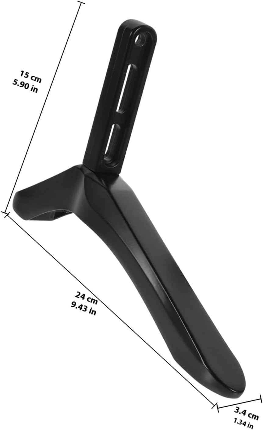 VALICLUD TV Base Pedestal Stable TV Stand Replacement with Screws Black Holder for Home Living Room Furniture Media