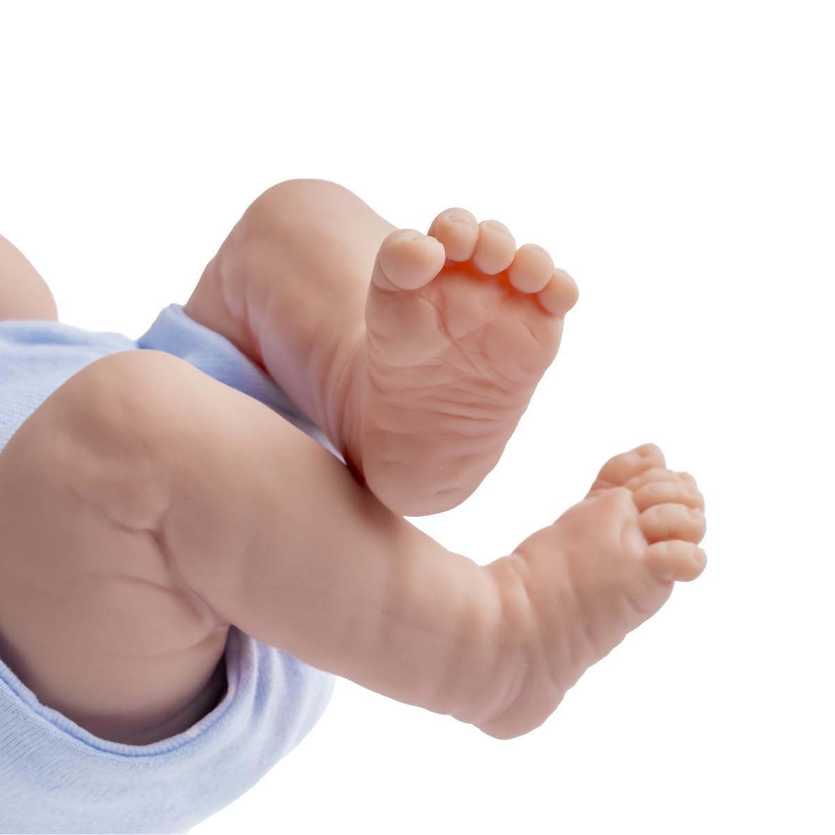 La Newborn Boutique 14" Realistic Baby Doll – 9-Piece Layette Gift Set, Soft Vinyl, Posable Limbs, Lifelike Detail – Anatomically Correct Real Boy in Blue (Berenguer / JC Toys)