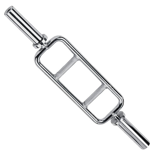 Body-Solid Olympic Triceps Weight Bar - 34" Chrome Finish Barbell for Training, Home Gym, Bench Press & Arm Workouts - Use with 2" Olympic Plates