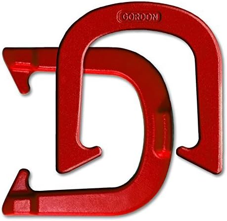 Gordon Professional Pitching Horseshoes - NHPA Sanctioned for Tournament Play - Drop Forged Construction - One Pair (2 Shoes) - Medium Weight