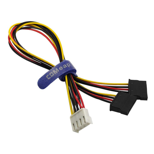 4 13-in(33cm)(2-Pack) COMeap SATA Power Cable for Hikvision Video Recorder, Pin to SATA Hard Drive HDD Power Adapter