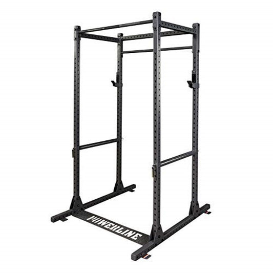 Body-Solid Powerline (PPR1000) Power Rack - Steel Frame Squat Cage with J-Cups and Safety Pipes for Home Gym Strength Training
