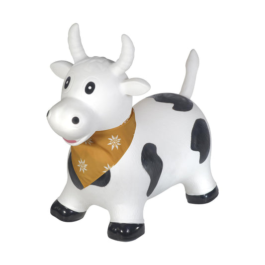 Kindsgut Bouncy Animal Hopper – Inflatable Bouncing Ride-On Toy for Kids & Toddlers Age 2+, Designed in Germany, Indoor & Outdoor, Cow