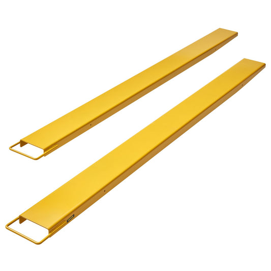 BestEquip Forklift Extensions, 96 inch Fork Extensions 5.5 inch Width, Heavy Duty Steel Pallet Fork Extensions, 1 Pair Forklift Extensions for Forklift Lift Truck Forklift Loaders