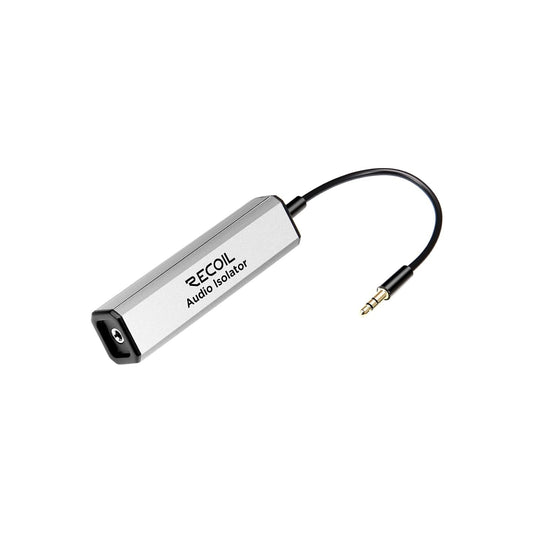 3.5mm RECOIL MNF Ground Loop Noise Isolator Filter for Car Audio Permalloy Transformer Home Stereo System with Audio