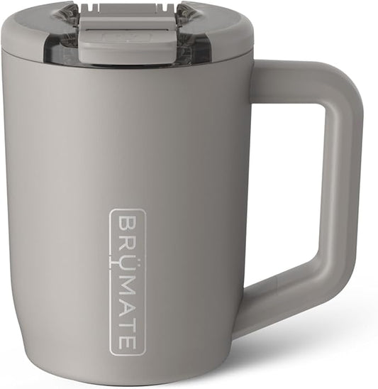 BrüMate Müv - 15oz 100% Leak Proof Insulated Coffee Mug with Handle & Lid - Stainless Steel Coffee Travel Mug - Double Walled Coffee Cup (Mocha)