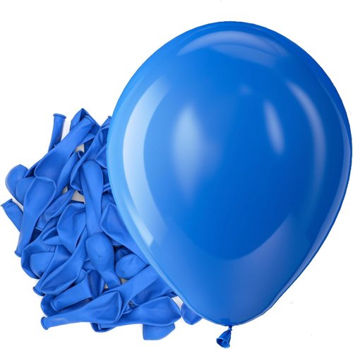 Bezente Royal Blue Latex Party Balloons - 150 Pack 5-Inch Round Matte Helium Balloons for Graduation & Weddings