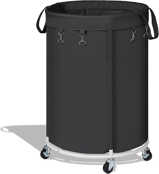 150L Large Capacity Rolling Laundry Basket Hamper with Wheels, Clothes hamper and Removable Bag for Home, Laundry Room, Bedroom, Bathroom, Apartment, Dorm