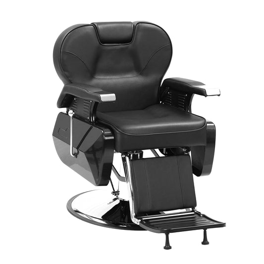 Barber Salon Chair for Barbershop, Vintage Styling Salon Chair with Hydraulic Rolling 360° Swivel and Adjustable Headrest, Heavy Duty Hairdresser Chair Beauty Salon Spa Shampoo Styling Equipment