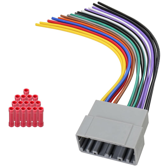 22PIN 1500 2500 3500 Stereo Wire Harness Radio Wiring Harness Adapter Compatible with Dodge RAM Charger Caravan Jeep