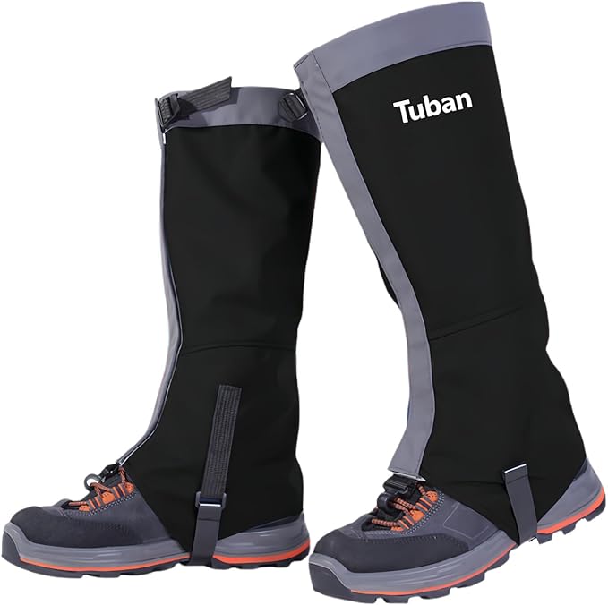 Waterproof Gaiters,Hiking Gaiters,Lightweight Adjustable Leg Gaiters for Men Women,Available in All Seasons,Hiking,Skiing,Mountain Climbing,etc.