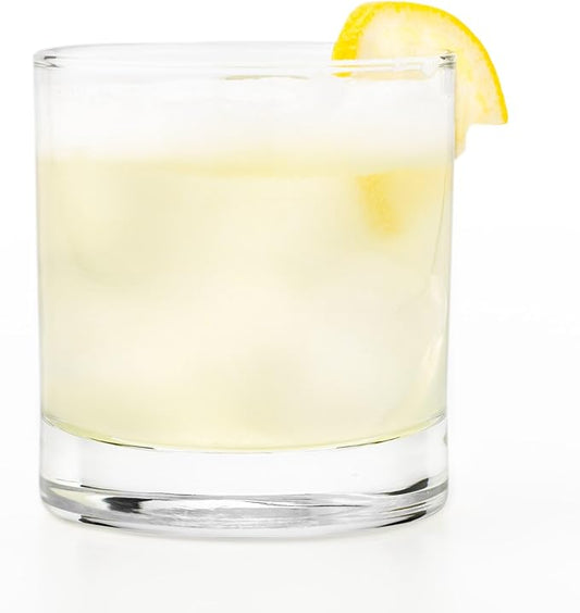 Libbey 916CD Heavy Base Rocks Glasses Set, Simple Glassware Drinking Glasses Set of 24, Stylish, Dishwasher Safe Glasses for Cocktail Parties And More