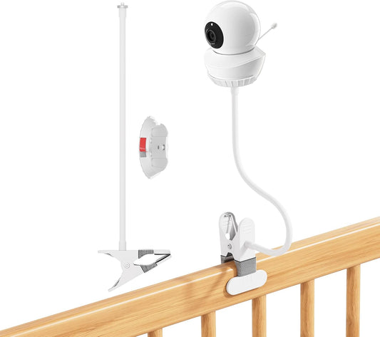 Baaletc 15.7" 1/4" S2/V43 Universal Baby Monitor Mount Adjustable Gooseneck Arm with Strong Clip Clamp, Thread Camera