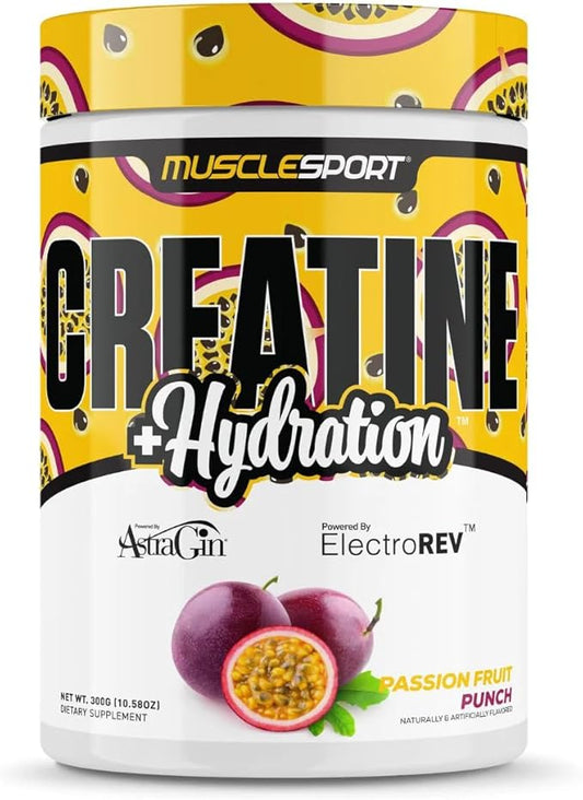Musclesport Creatine Hydration 300g (Passionfruit)