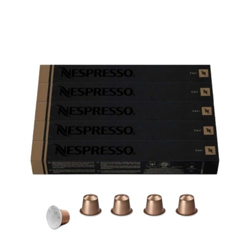 Nespresso Cosi Espresso Coffee Capsules - Mild Roast, 50 Count Pods for Perfect Brews