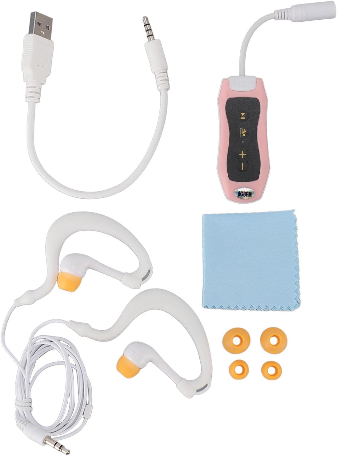 Zerodis MP3 Mp4 Swimming 8GB 8 IPX8 MP3 (8GB) Players Diving ABS Rubber Storage Hours Battery Life Underwater Music