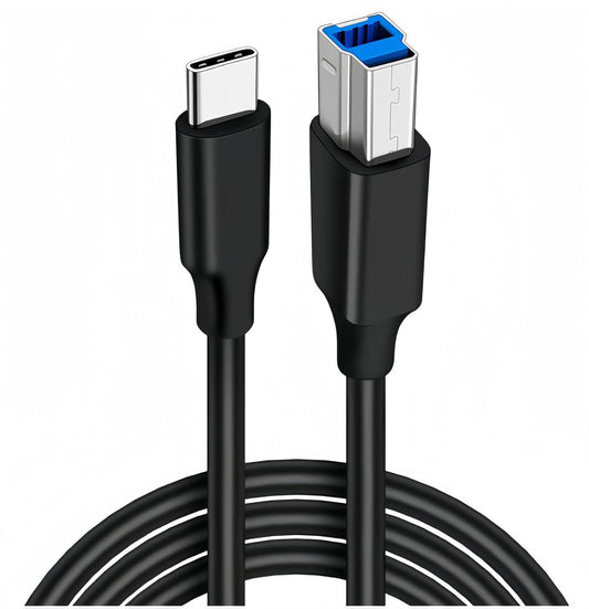 3.0 3.3FT, 3.0 3.3 3.1 5Gbps USB B Cable USB C to USB-B Cable, FT USBC to USB Type B Cord High Speed Printer Cord