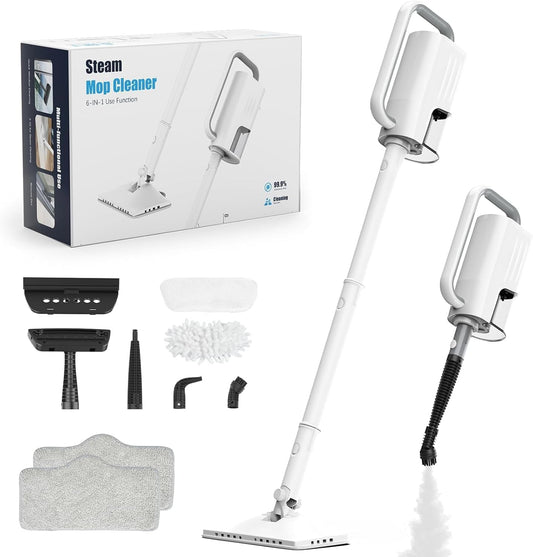 Skiennix 7-in-1 Steam Mop - 1200W Multi-Surface Cleaner with 400ML Tank & 23FT Cord | First Frost