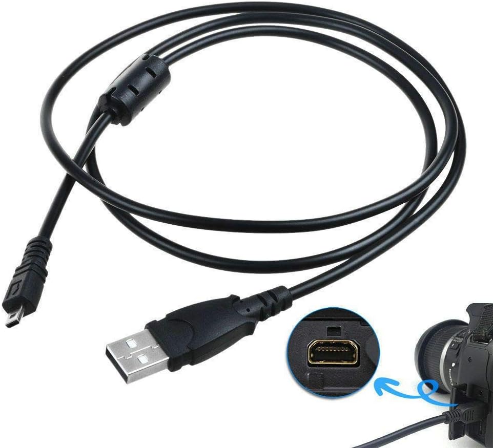 3.3ft DSLR-A350 A350 USB PC Data Sync Cable Cord for Sony Camera Alpha K DSLR