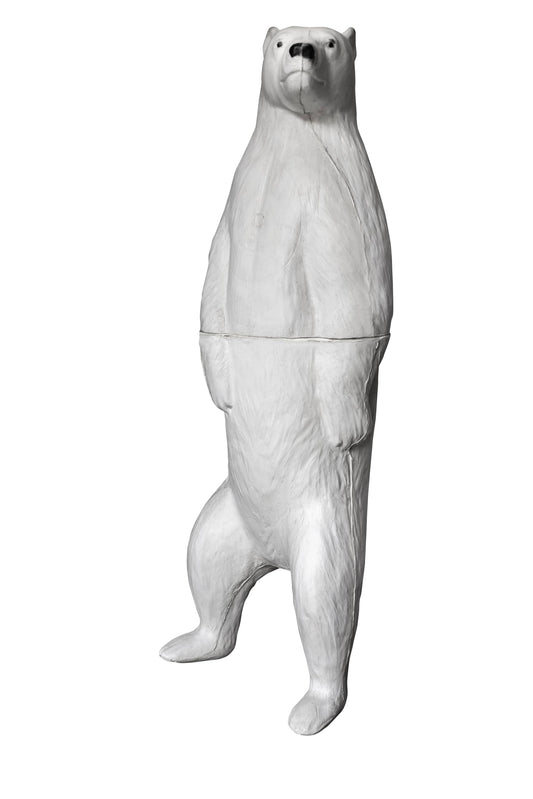 BIGshot Real Wild 3D Standing Polar Bear Archery Target - 64" Life-Size Professional Competition Target with EZ Pull Self-Healing Foam, IBO Scoring Rings