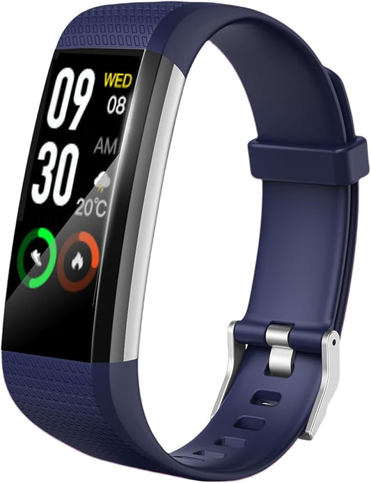 Fitness Tracker with Heart Rate Monitor, Activity Tracker Pedometer with Calorie Counter, Sleep Monitor, Smart Watch with IP68 Waterproof Sports Bracelet for Women Men