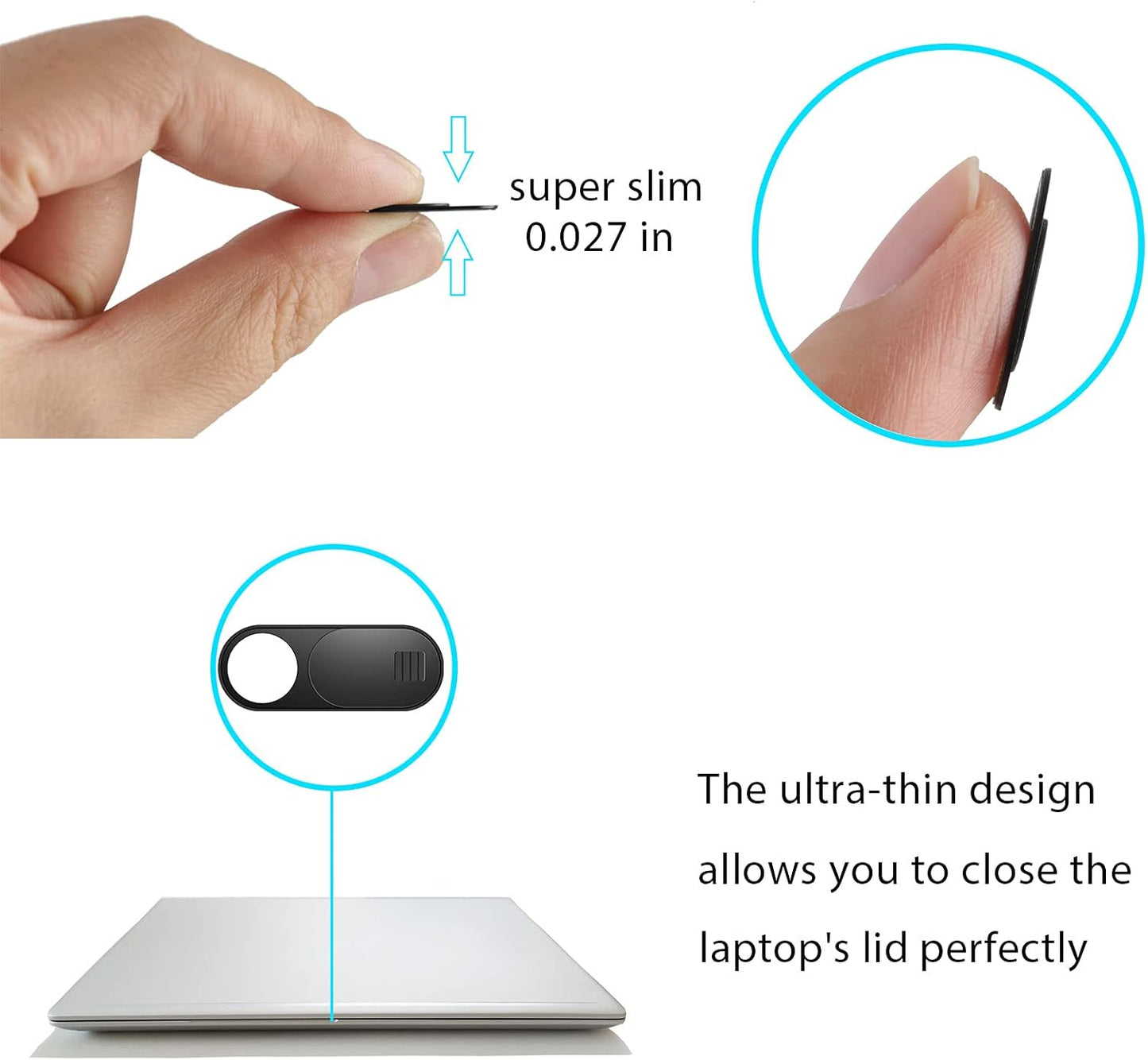 ZUCUCUC 11 Pack Webcam Cover, Laptop Camera Cover Slide, Phone Camera Cover, Ultra Thin Webcam Cover Slide Compatible