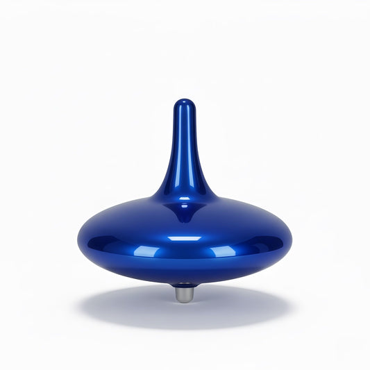 Hautech Electric Spinning Top, 6+ Hours Endless Spinning, LED Light Show, the Dreamer Spinning Top for Focus, Calm & Creativity, Timer-Enabled Design, Unique Gift for Adults (Stability Blue)