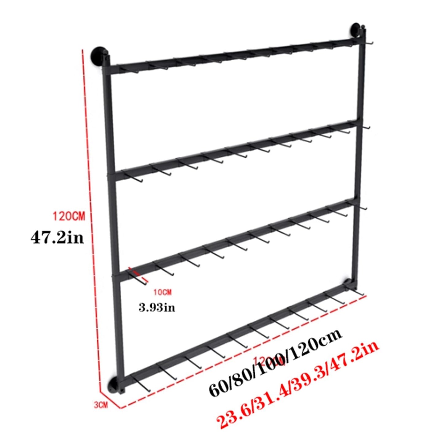 Sock Underwear Display Stand, Metals, Retail Showshelves, Lingerie Bra Rack Swimsuit Organizer Hanger, Commercial Clothing Store Shelf, 4 Tier, for Shorts, Hats(Gold,120 * 100cm)