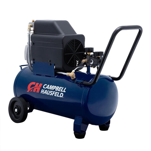 CAMPBELL HAUSFELD 8 Gallon Horizontal Portable Air Compressor, 120 Volt, 1.3 HP, Oil Lubricated Air Compressor, Portable Air Compressor for Home and Workshop use.