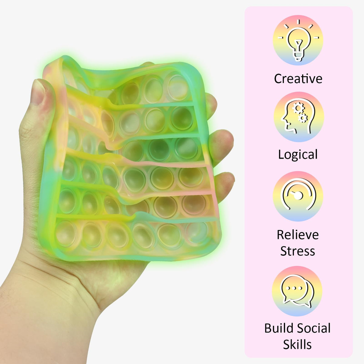12 Pack Fidget Sensory Toys Set Pop Toys Bulk Stress Relief Gifts for Kids Party Favors, Birthday Classroom Prizes