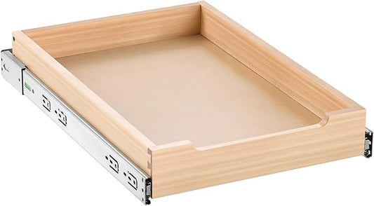 VEVOR Pull Out Cabinet Organizer, 14"W x 21"D Cabinet Drawer, Soft Close Slide out Shelf, Heavy-Duty Sliding Wood Drawer, Bottom Mount Size（14.5"W x 23"D）and Side Mount Size（15"W x 23"D）